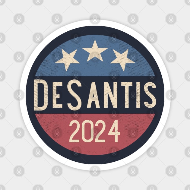 Vintage Ron DeSantis for president in 2024 Magnet by Etopix